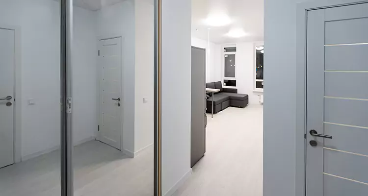Modern Mirrored Closet Doors Repair in Menlo Park, CA